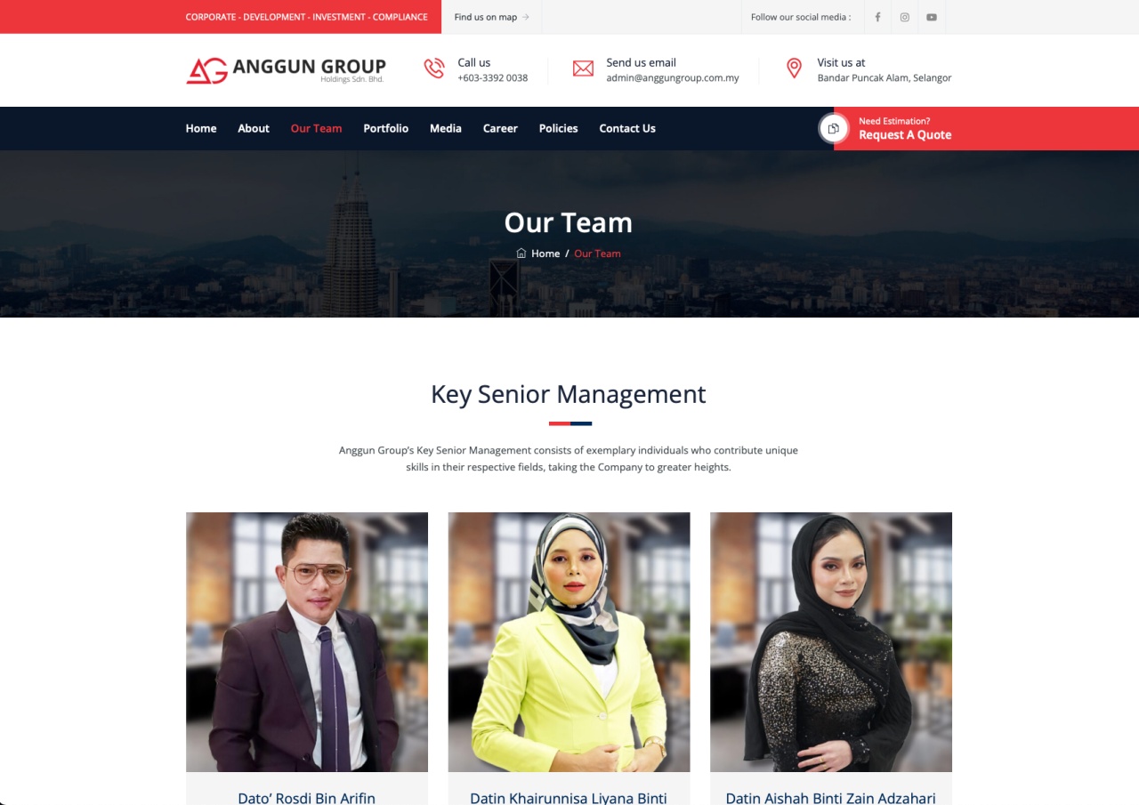 Website - Anggun Group Holdings Sdn. Bhd.