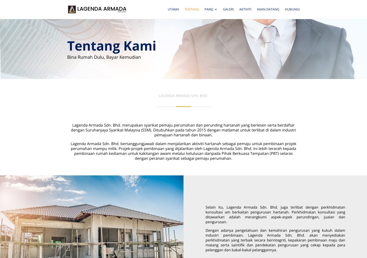 Website - Lagenda Armada Sdn. Bhd