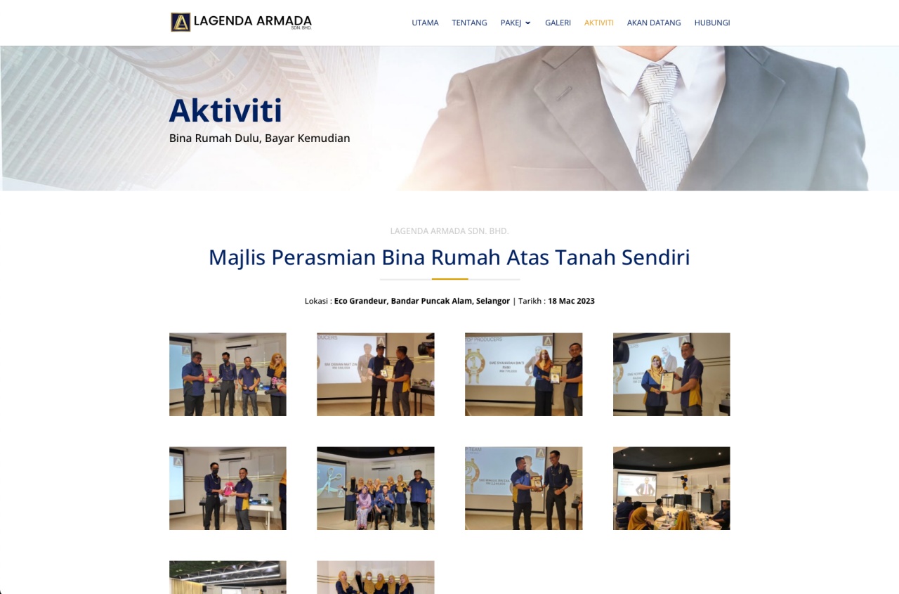 Website - Lagenda Armada Sdn. Bhd.